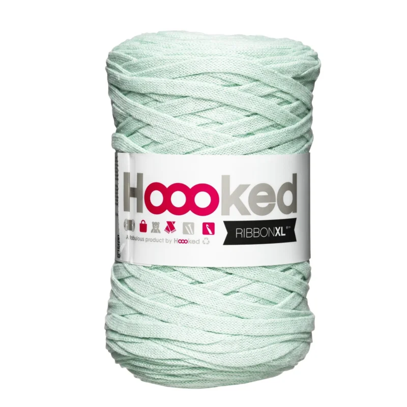 Erbjudandepris Hooked Ribbon XL garn 250g mint – RXL46 Early dew
