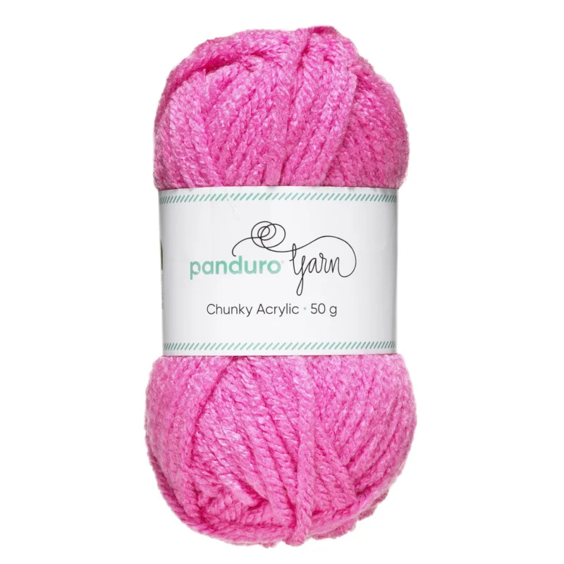 Garn Chunky Acrylic 50g rosa Endast denna vecka
