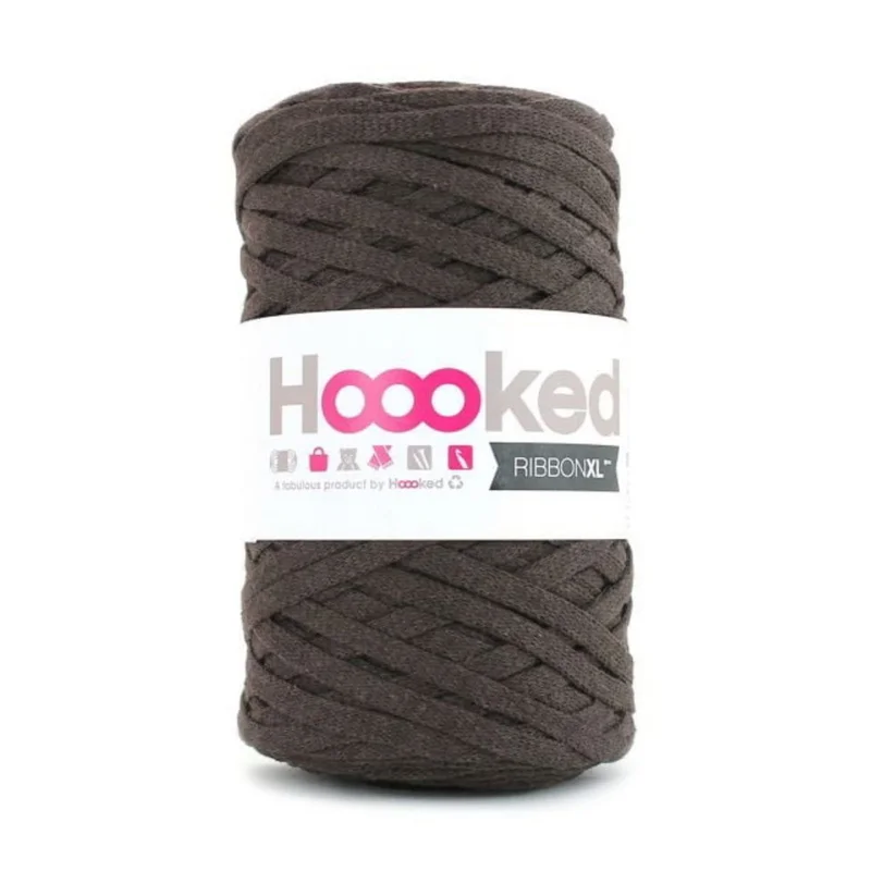 Hooked Ribbon XL garn 250g brun – RXL39 Tobacco brown Premium