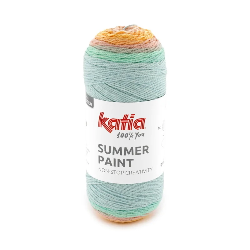 Erbjudandepris Garn Summer Paint 150g rosa turkos (501 på bilden)