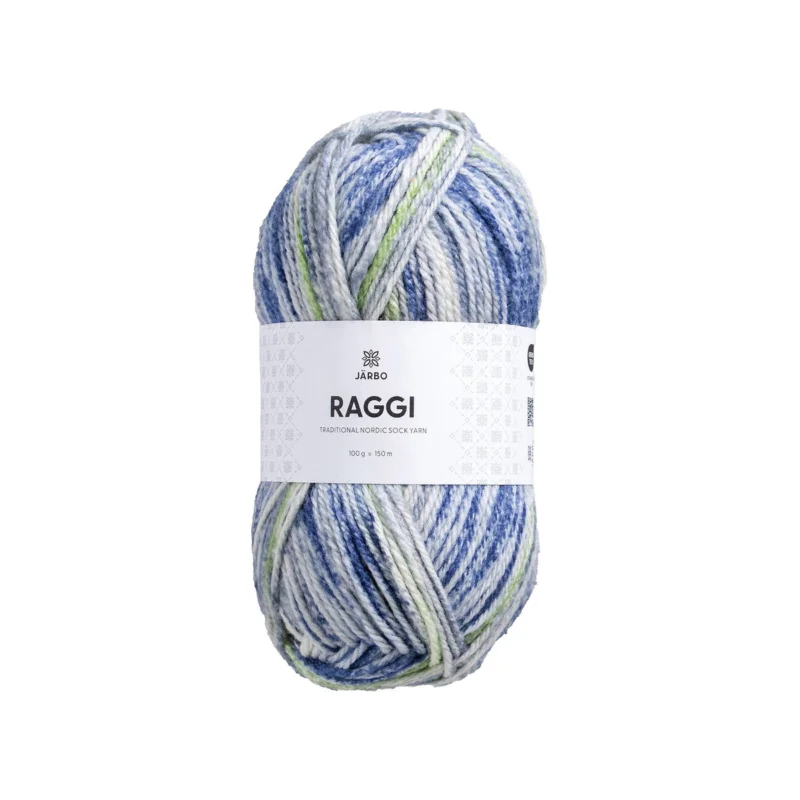 Garn Järbo Raggi 100g blå-grön – Lunar signal 15263 Beställ nu