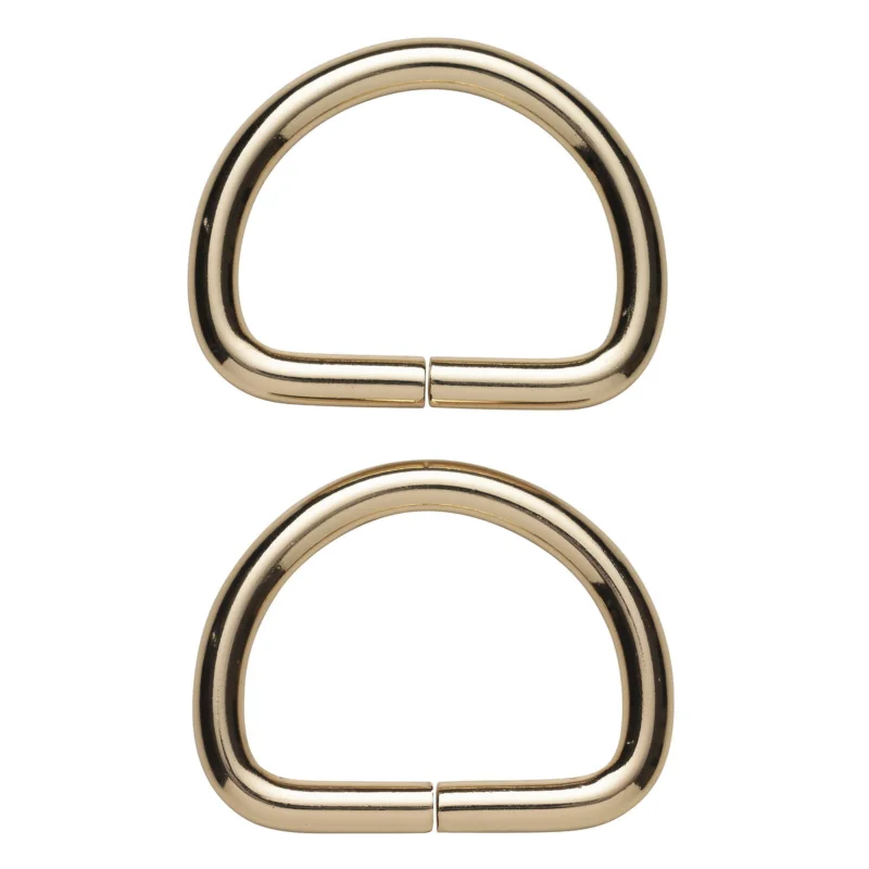 D-ring 2-pack – 34x28 mm, guldfärgad. Max rembredd 30 mm Utförsäljning