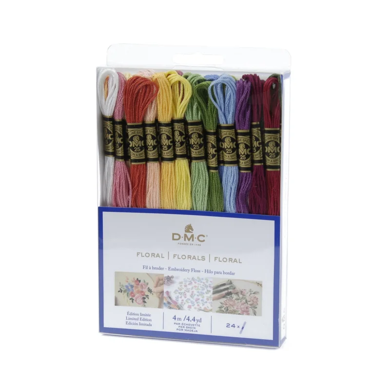 Billig DMC Moulinégarn 24-pack Florals