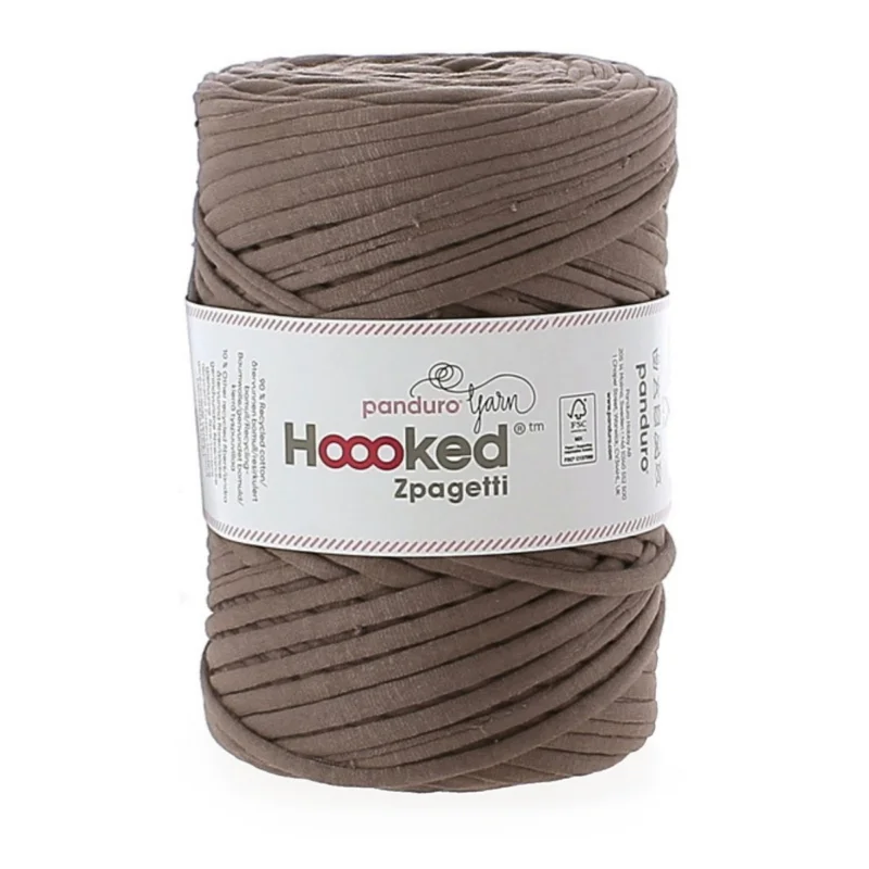 Hoooked Zpagetti Medium trikågarn 450g taupe – Taupe shades ZP004-03, pris per styck Populärt val