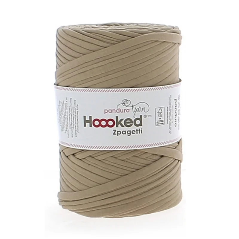 Nedsatt pris Hoooked Zpagetti Medium trikågarn 450g beige – Beige shades ZP004-17, pris per styck