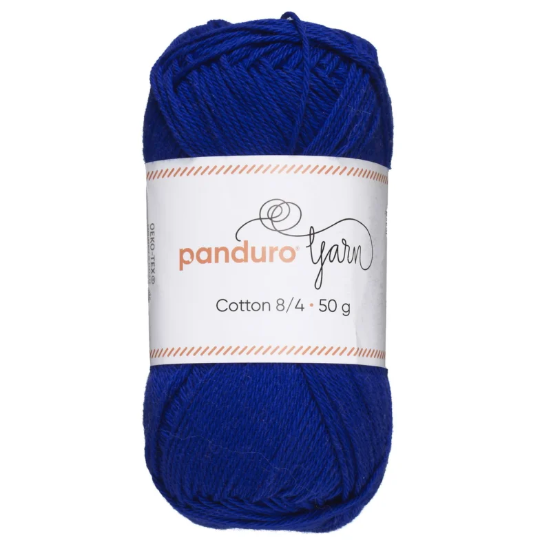 Garn Cotton 8/4 50g kobolt Erbjudande