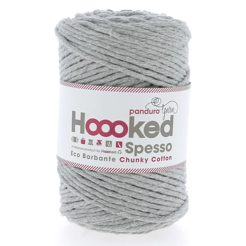 Hoooked Spesso Eco Barbante Chunky Cotton by Panduro Yarn – 500g grå, Gris S270 Endast idag