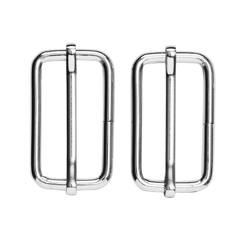 Lägg i varukorgen Väskspänne justerbart 2-pack – 47x23 mm, silverfärgade. Max rembredd 45 mm