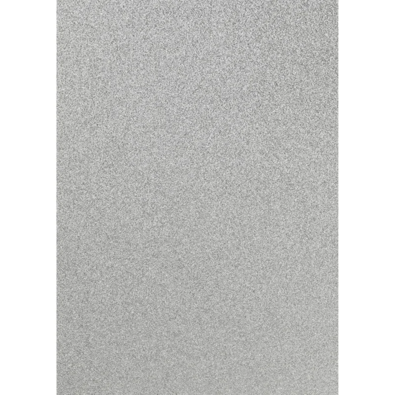 Populär Iron-On glitterark silver A4