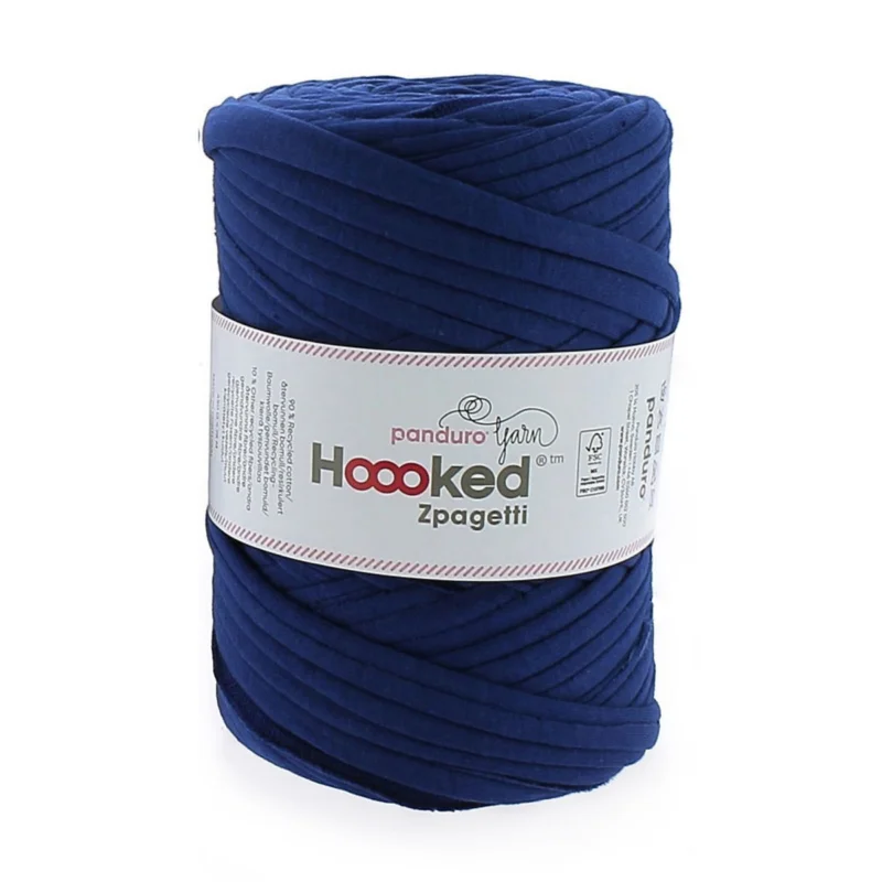 Fynd Hoooked Zpagetti Medium trikågarn 450g blå – Mid Blue shades ZP004-15, pris per styck