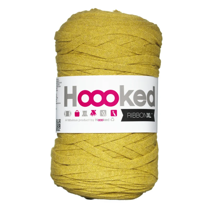 risnedsättning Hooked Ribbon XL garn 250g limegrön – RXLSP5 Spicy Ocre
