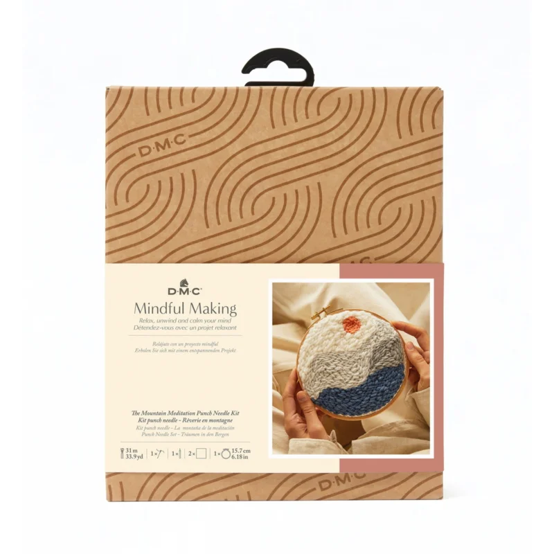 DMC Mindful making kit – skapa ett harmoniskt motiv med punch needling Reapris