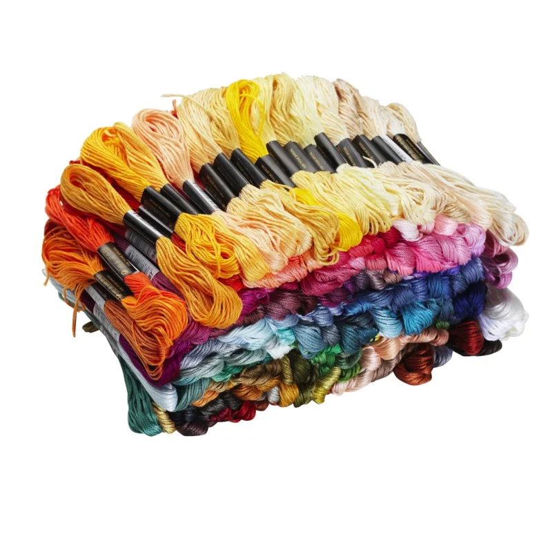 Broderigarn 250-pack – 250 nystan, 250 färger! Längd 8 meter Billigare