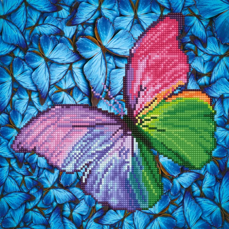 Diamond Dotz Flutter By Pink– diamond painting, 30,5x30,5 cm, 4338 dotz Lågt pris