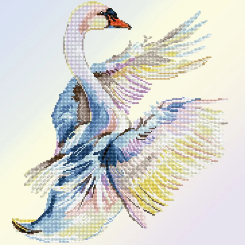 Snabb leverans Diamond Dotz Graceful landing – diamond painting, 51x51 cm, 15043 dotz