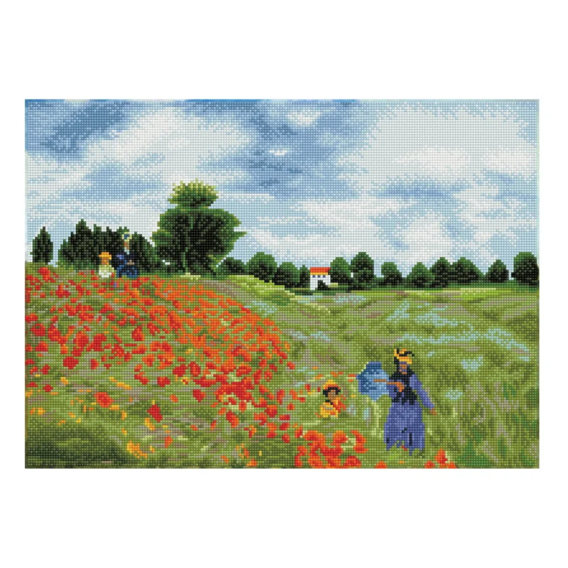 Diamond Dotz Poppy Fields – diamond painting, 57x41 cm, 28600 dotz Premium