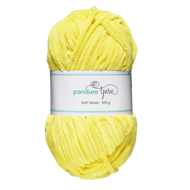 Fynd Garn Soft Velvet 100g gul