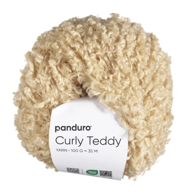 Extra rabatt Garn Curly Teddy 50g beige