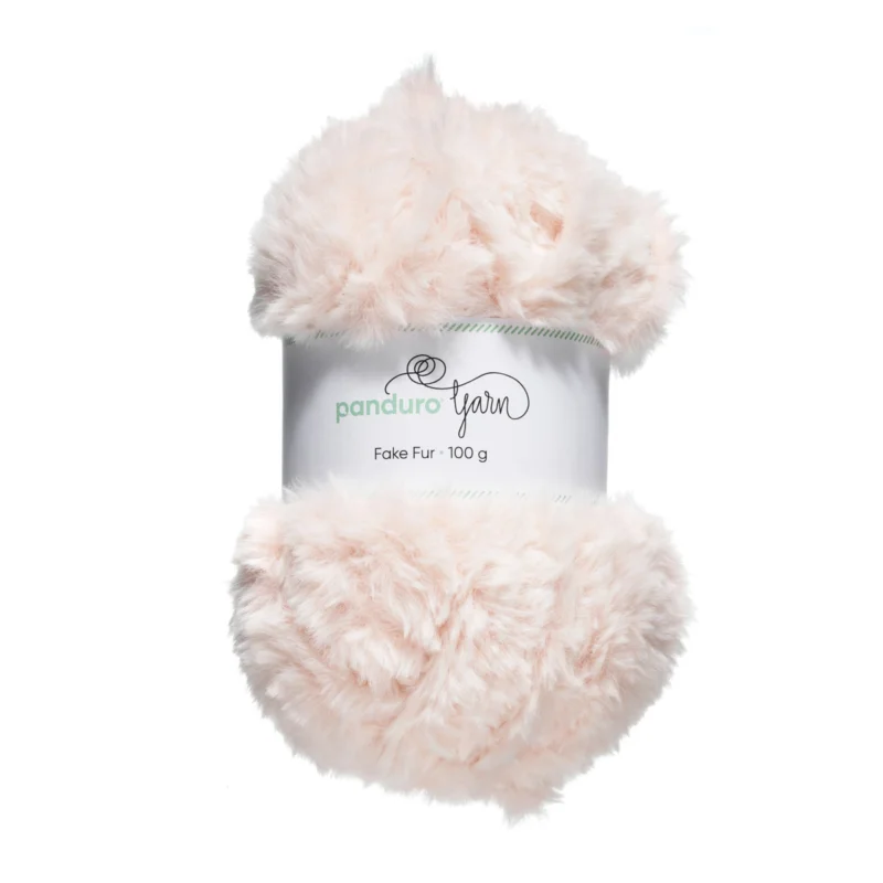 I lager Garn Faux Fur rosa 100g