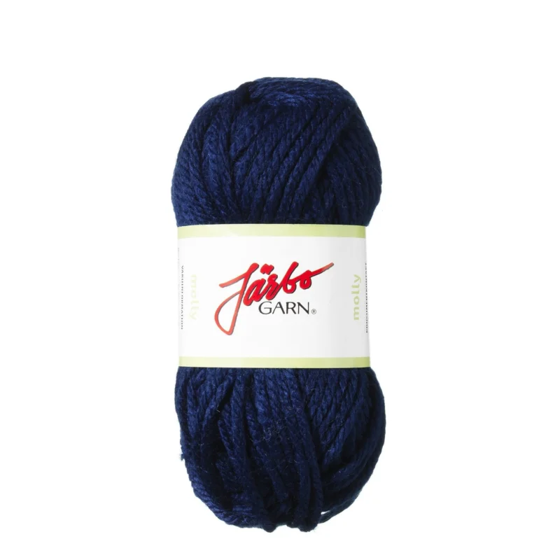 Garn Järbo Molly 50g mörkblå – 35015 Navy blue Begränsad tid