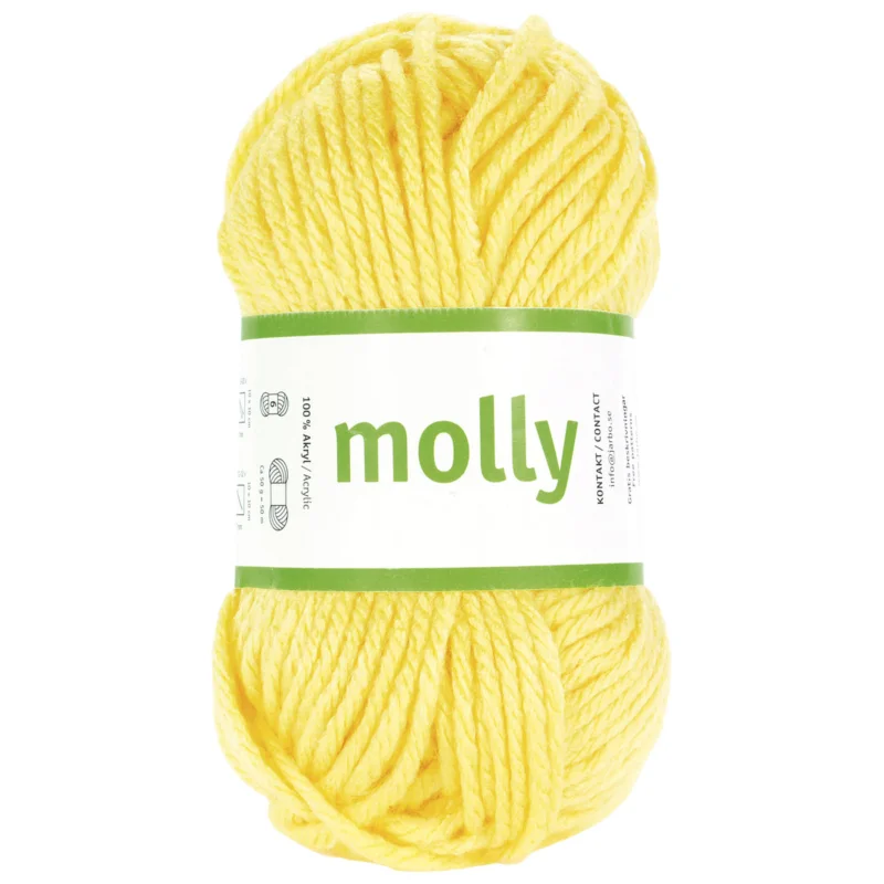 Nyhet Garn Järbo Molly 50g ljusgul – 35047 Light yellow