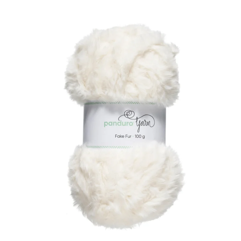 Lägg i varukorgen Garn Faux Fur vit 100g