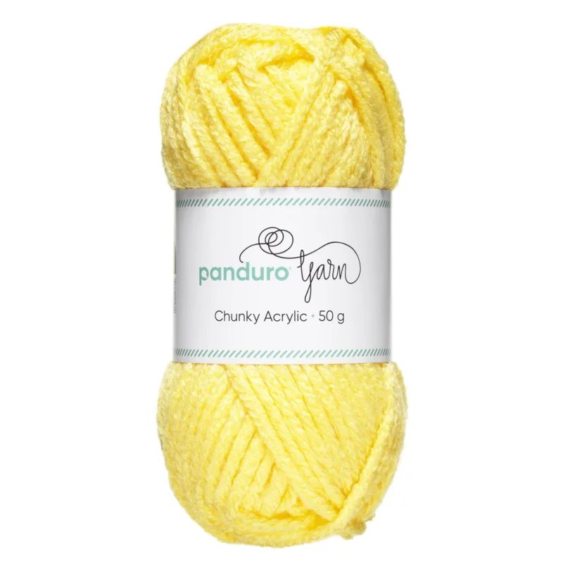 Erbjudande Garn Chunky Acrylic 50g ljusgul