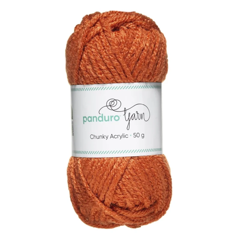 Rabatt Garn Chunky Acrylic 50g rost