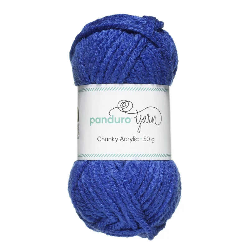 Garn Chunky Acrylic 50g kobolt Premium