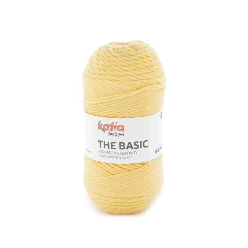 Garn The Basic 50g ljusgul Nyhet