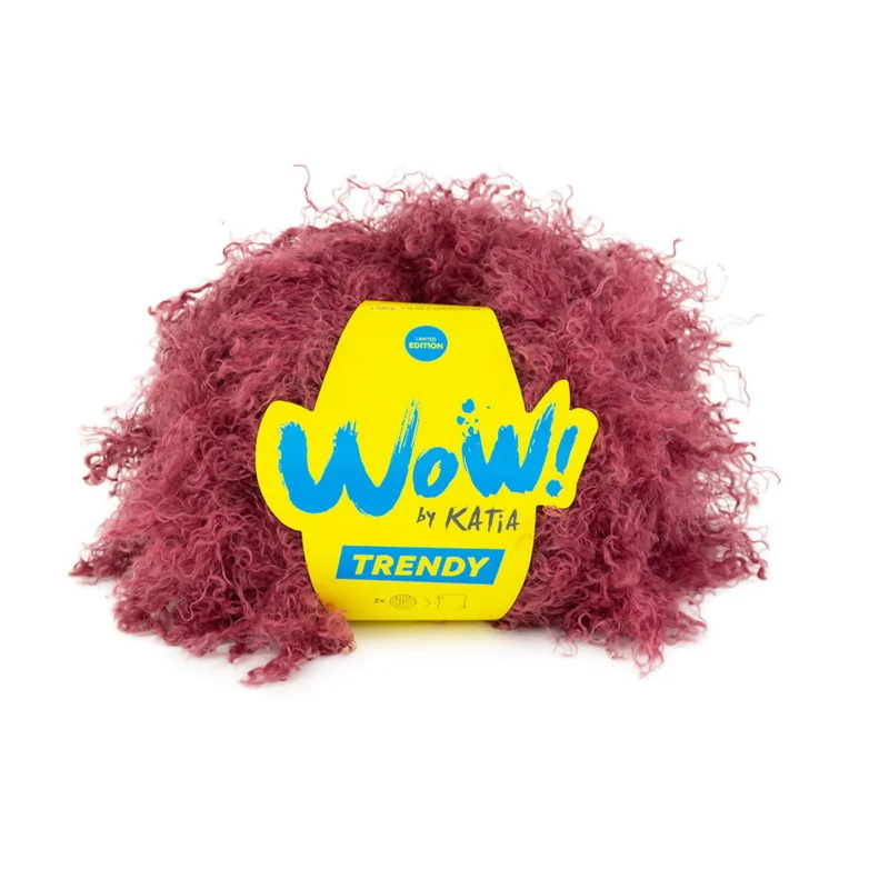Garn Wow Trendy 100g hallonröd Kampanjpris