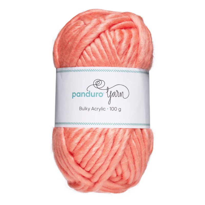 Endast idag Garn Bulky Acrylic 100g aprikos – ett tjockt garn som ger resultat snabbt