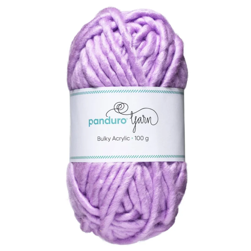 Garn Bulky Acrylic 100g lila – ett tjockt garn som ger resultat snabbt Begränsat erbjudande