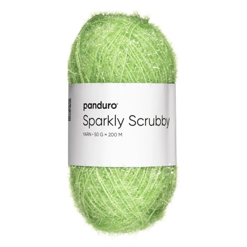Garn Sparkly Scrubby 50g ljusgrön Köp nu