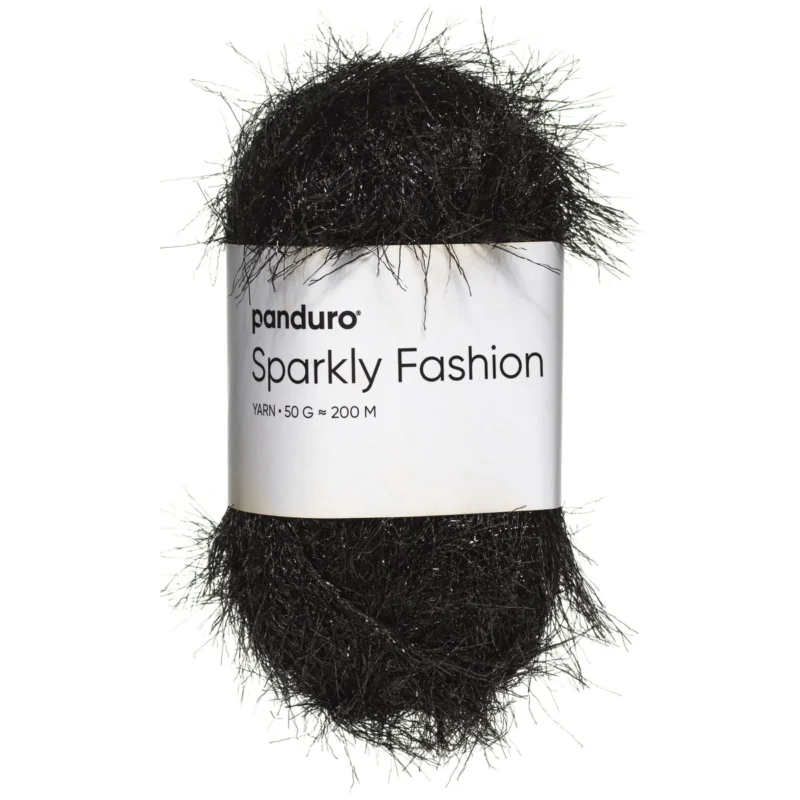 Bästa pris Garn Sparkly Fashion 50g svart