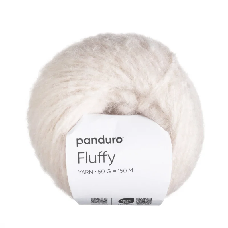 Lågt pris Garn Fluffy 50g vit
