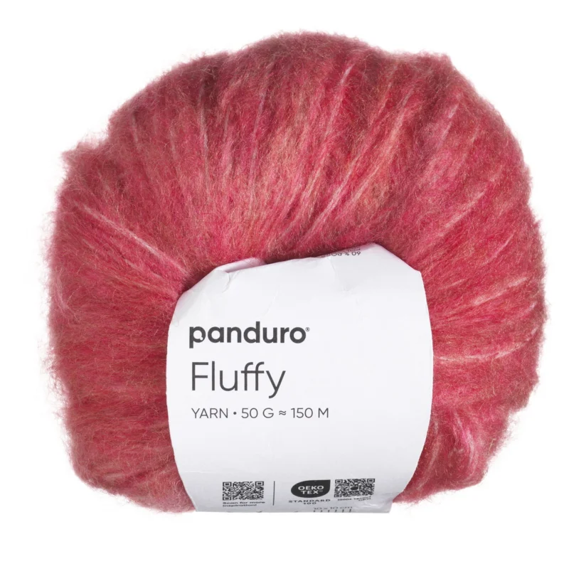 Begränsat erbjudande Garn Fluffy 50g mörkrosa