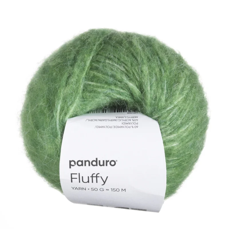 Sänkt pris Garn Fluffy 50g grön