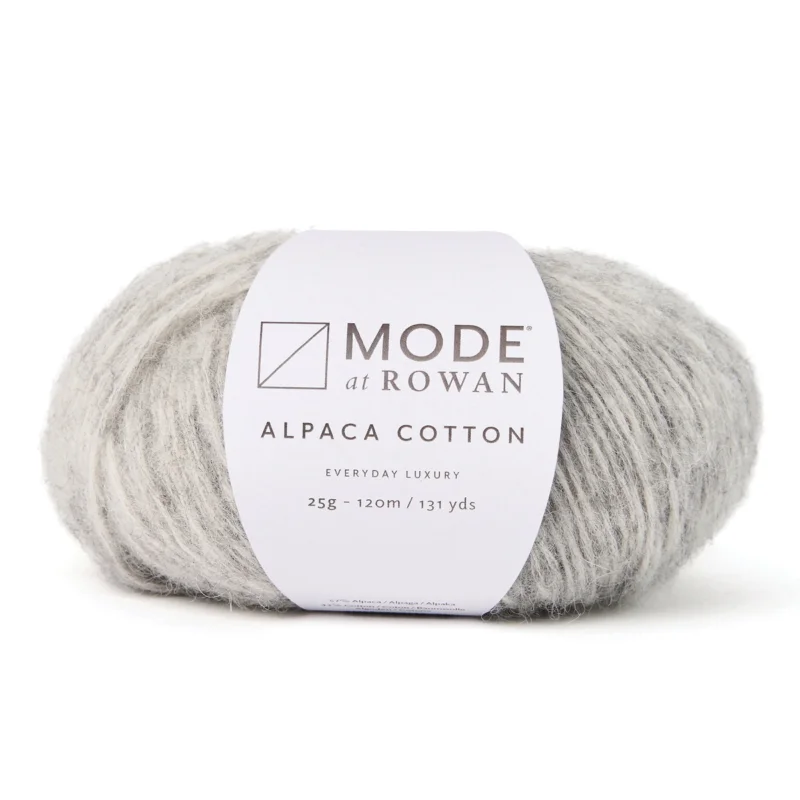 Garn Mode at Rowan Alpaca Cotton 25g – Feather grey melange 013 Fri frakt