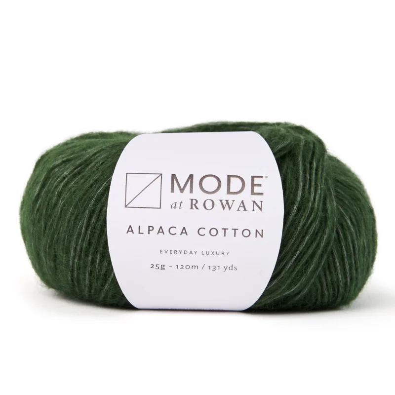 Nedsatt pris Garn Mode at Rowan Alpaca Cotton 25g – Foliage green 018