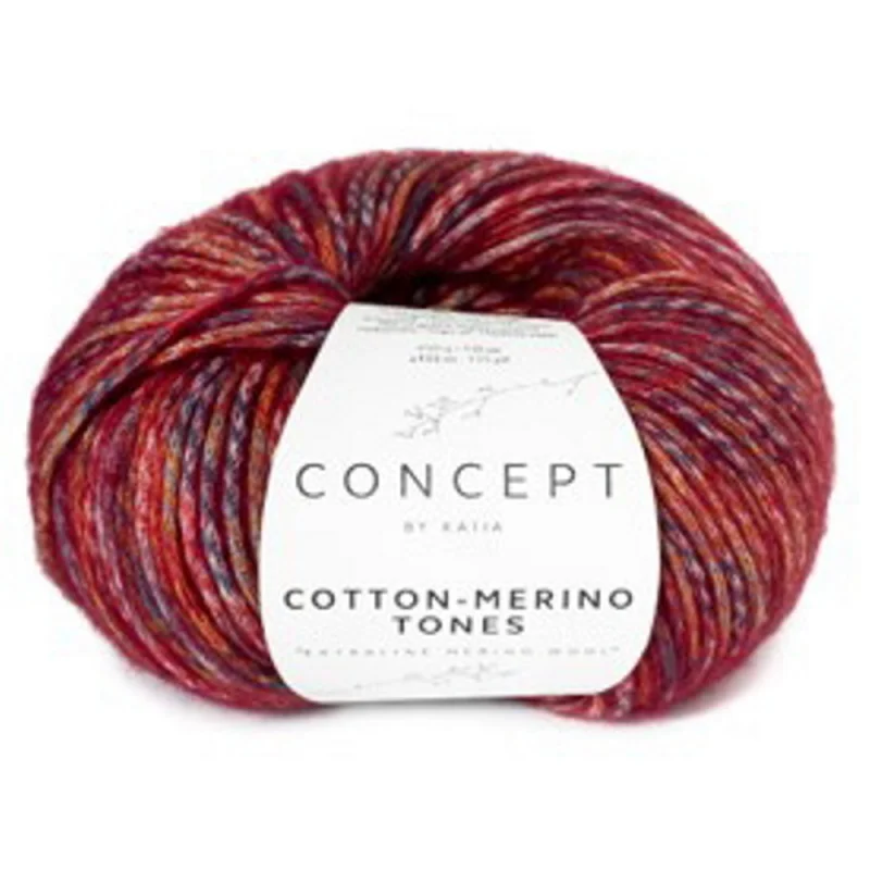 Cotton Merino Tones 50g rött & rosa 303 Utförsäljning