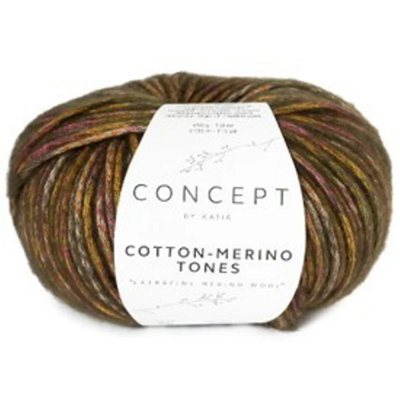 Cotton Merino Tones 50g olivgrönt & brunt Köp nu
