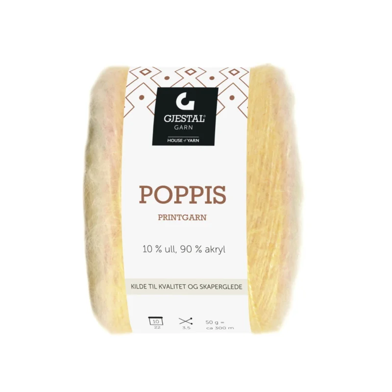 Billigare Gjestal Garn Poppis printgarn 50 g pastell – graderat garn