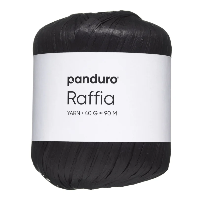 Endast idag Garn Raffia 40 g svart