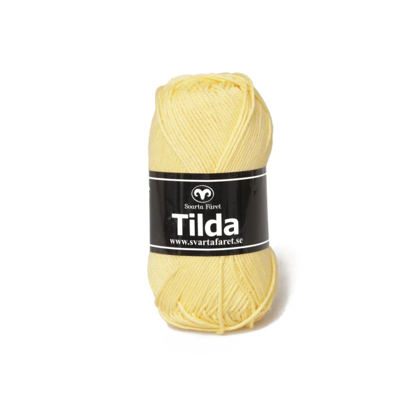 Köp online Garn Svarta Fåret Tilda 50g ljusgul – Lemon cream yellow 33
