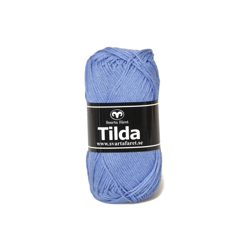 Expressleverans Garn Svarta Fåret Tilda 50g blå – Bonnie blue 71