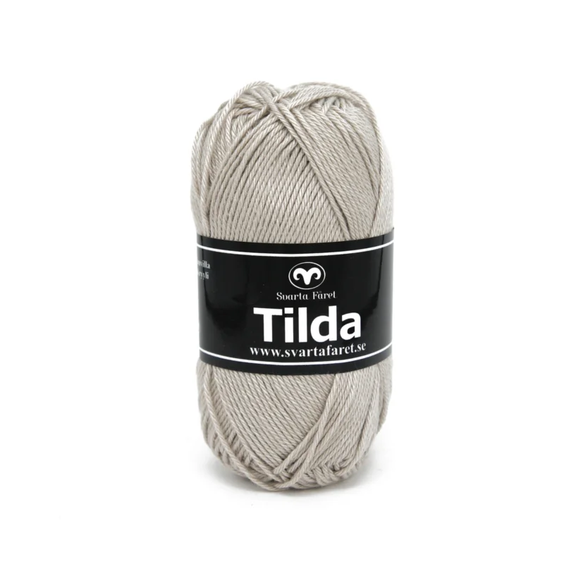 Garn Svarta Fåret Tilda 50g beige – Pearl grey 524 Nedsatt pris