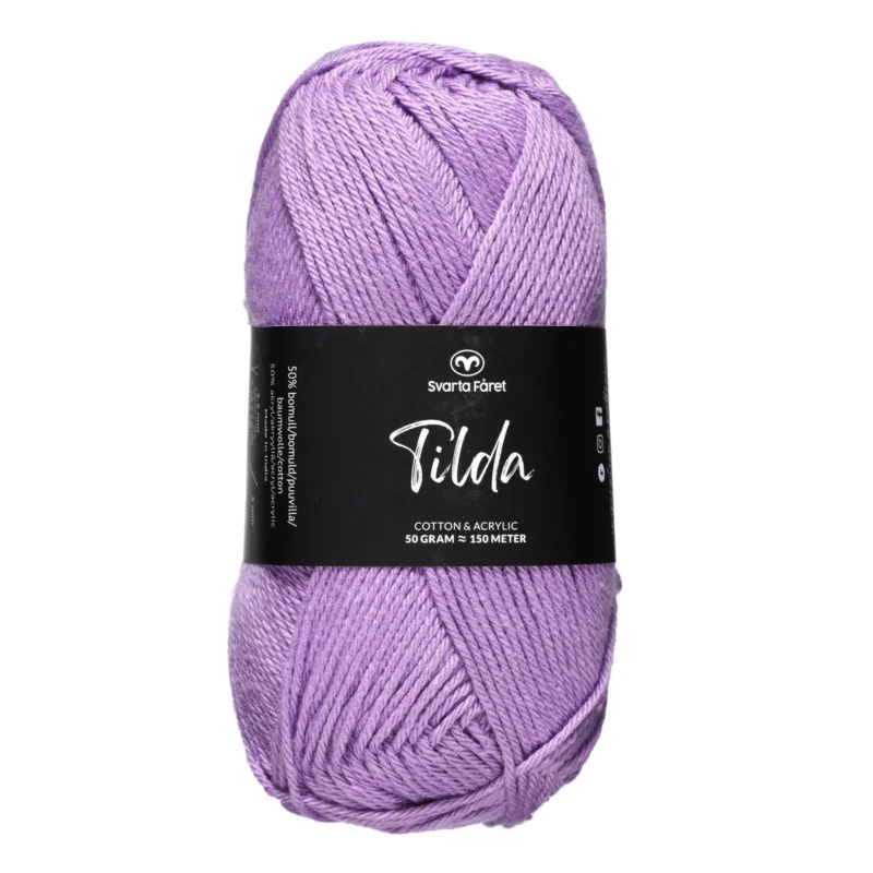 Sänkt pris Garn Svarta Fåret Tilda 50g lila – Lupine purple 62