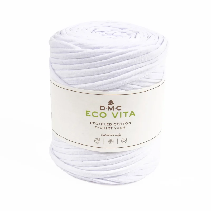 Fri frakt Garn DMC Eco Vita Tshirt trikå 450g vit