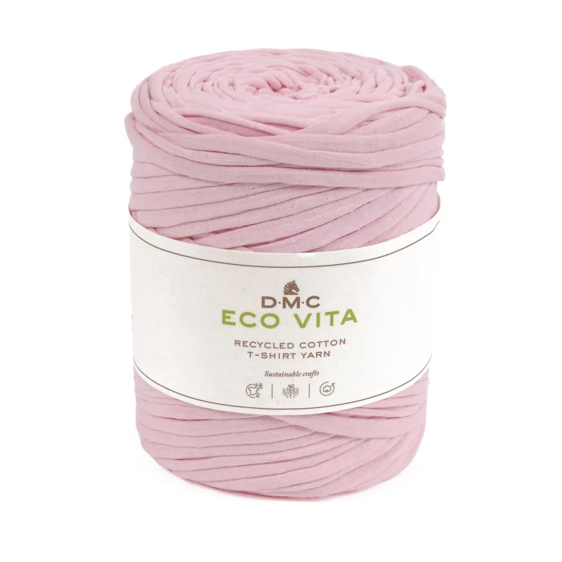 Garn DMC Eco Vita Tshirt trikå 450g rosa Rabatt